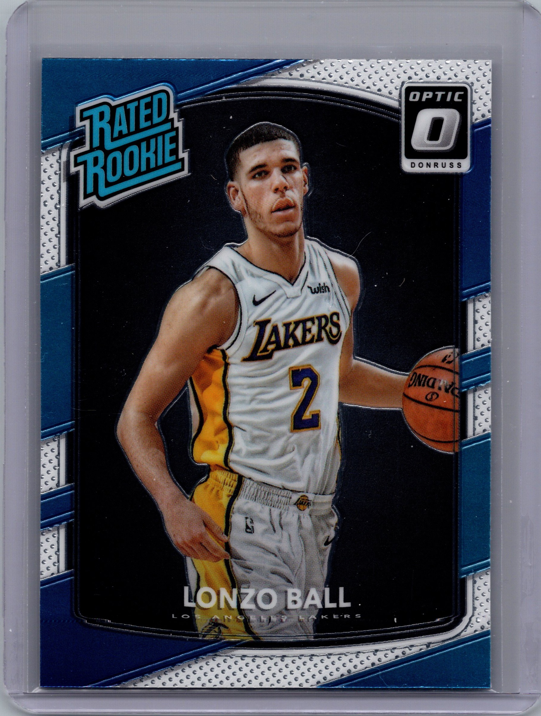 2017-18 Donruss Optic Lonzo Ball #199 RC front
