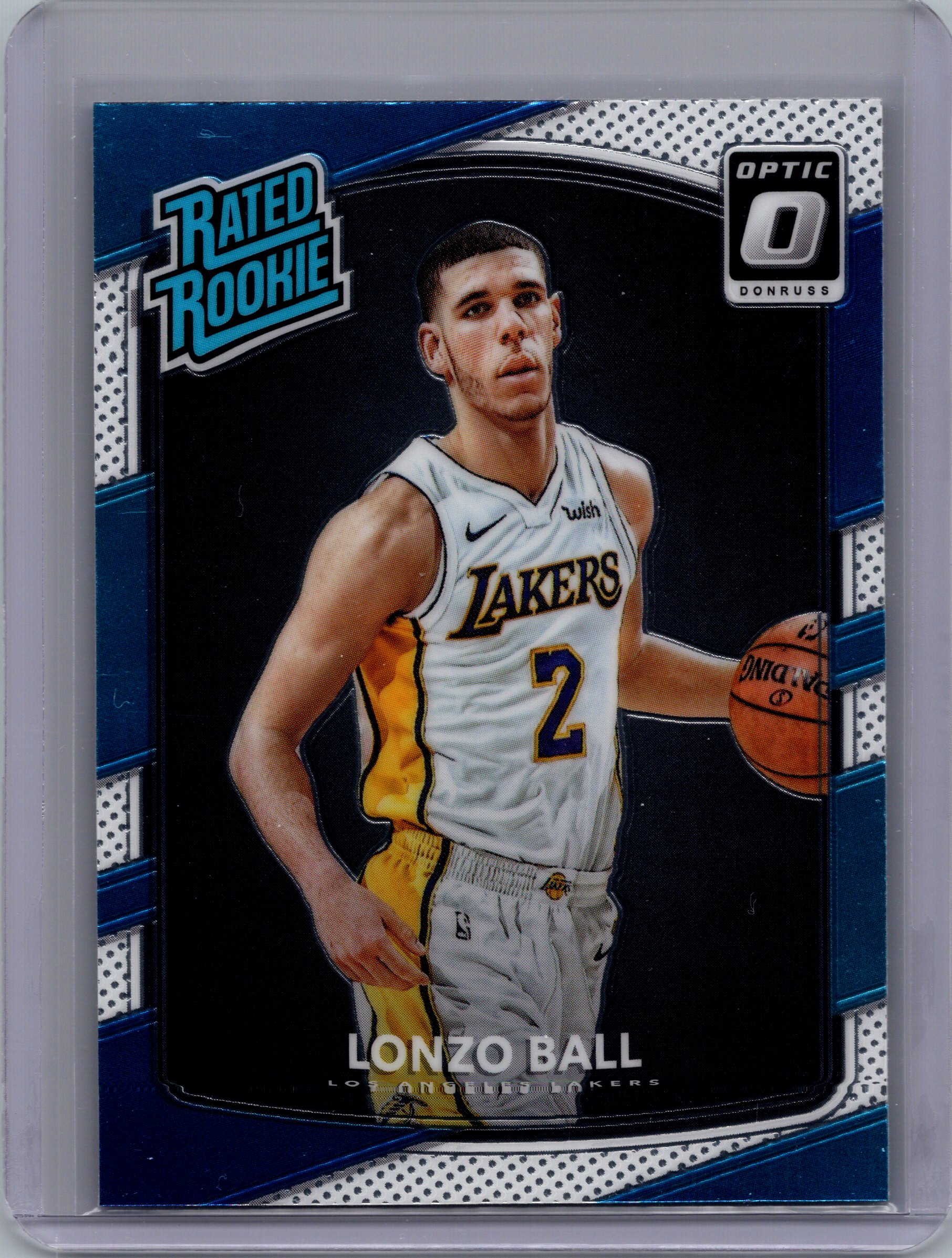 2017-18 Donruss Optic Lonzo Ball #199 RC front
