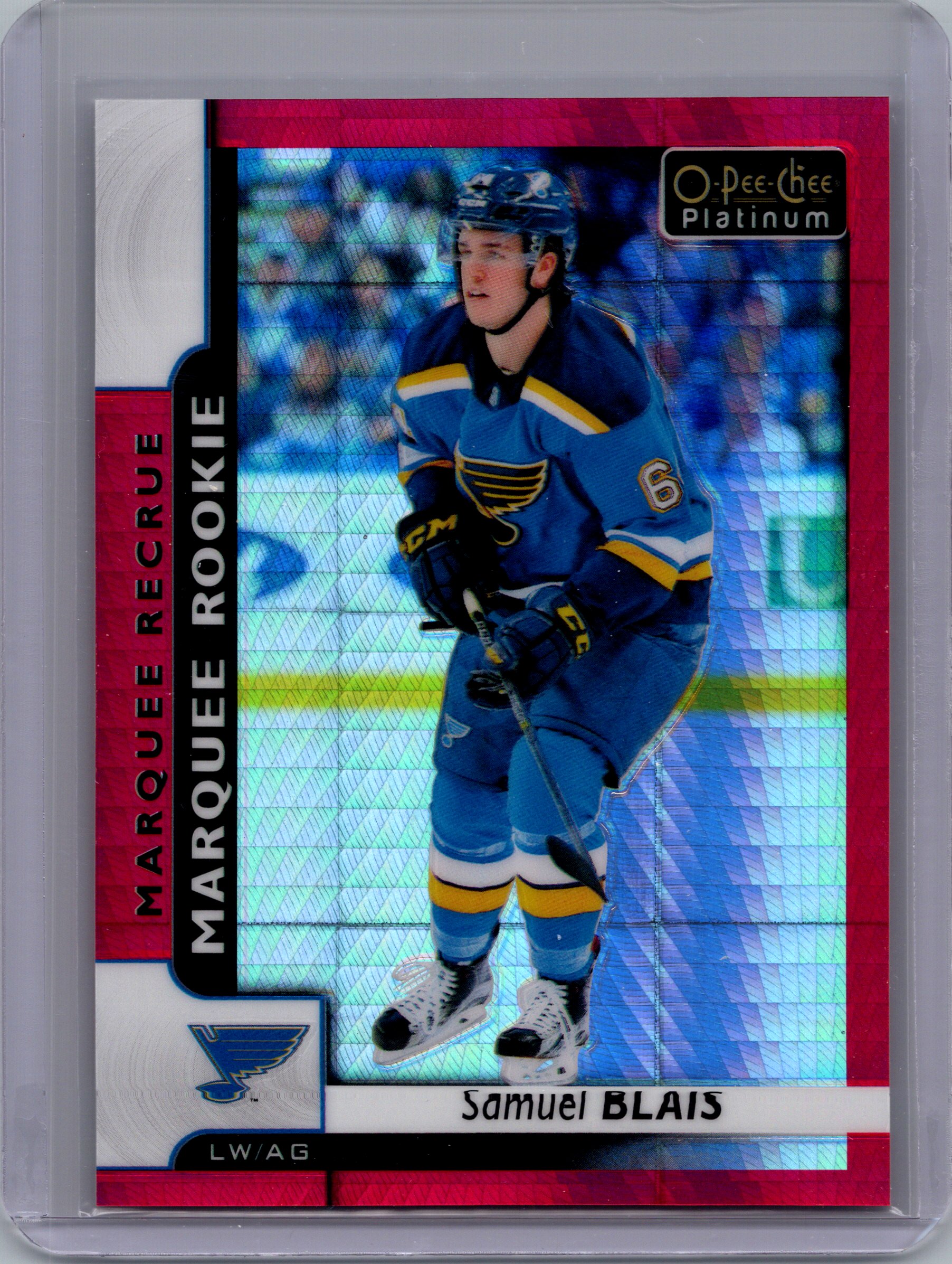 2017-18 O-Pee-Chee Platinum - Red-Prism Samuel Blais #171 SN199 front