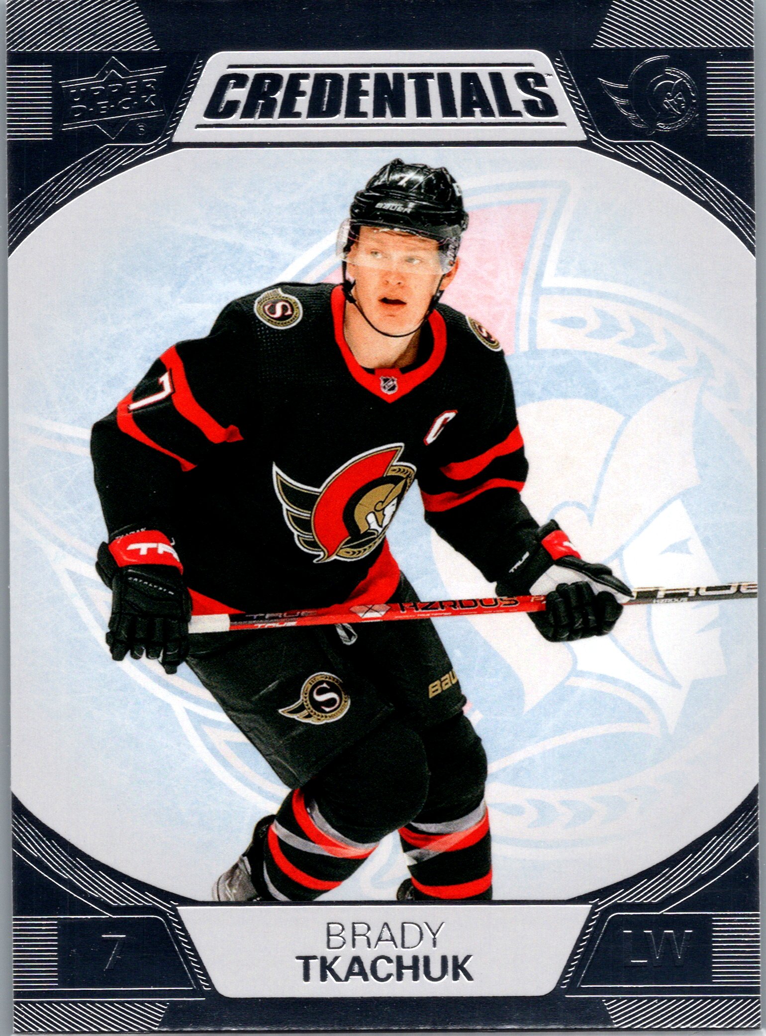 2022-23 Upper Deck Credentials Brady Tkachuk #58 front