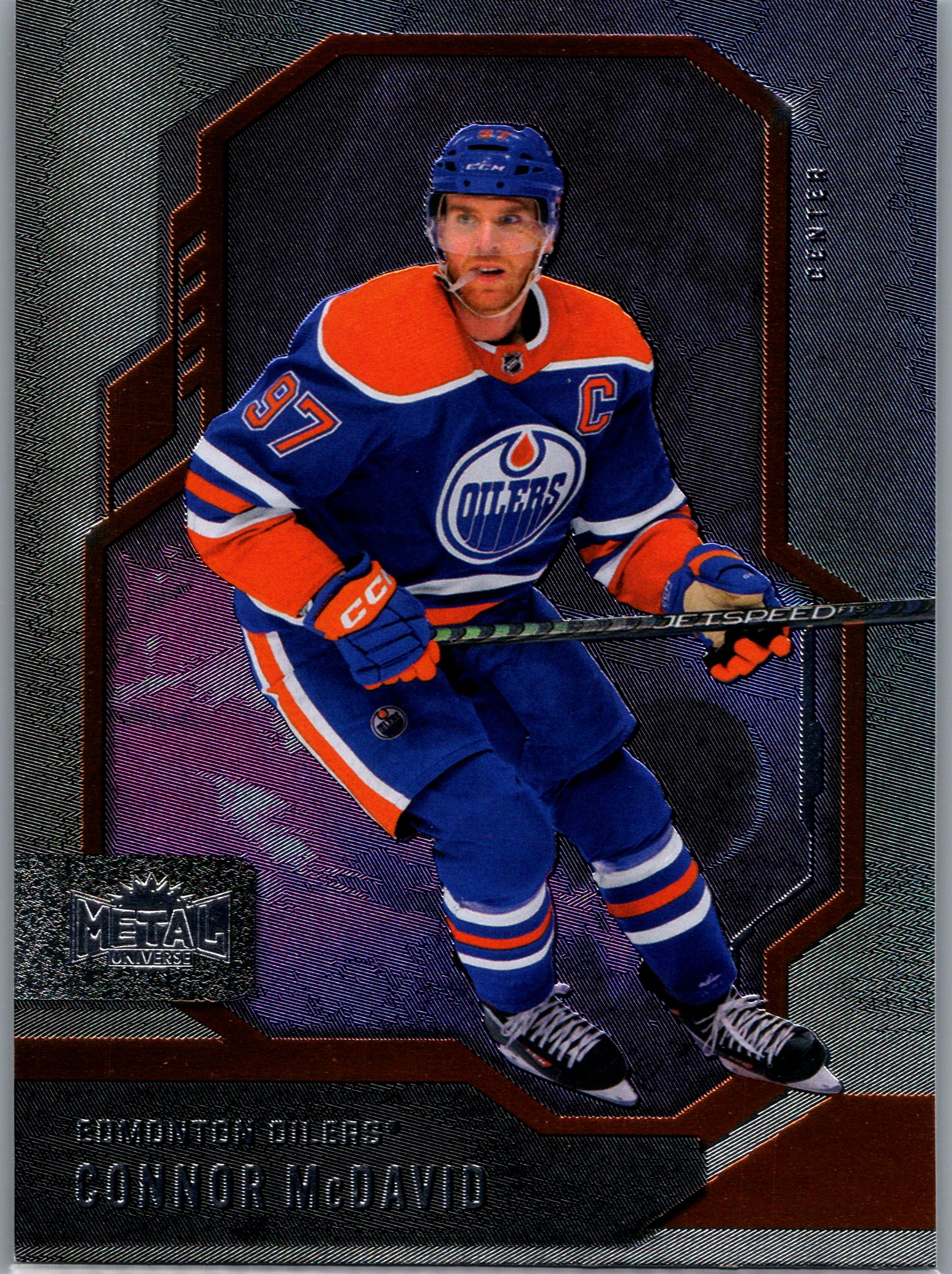 2024-25 SkyBox Metal Universe Connor McDavid #75 front