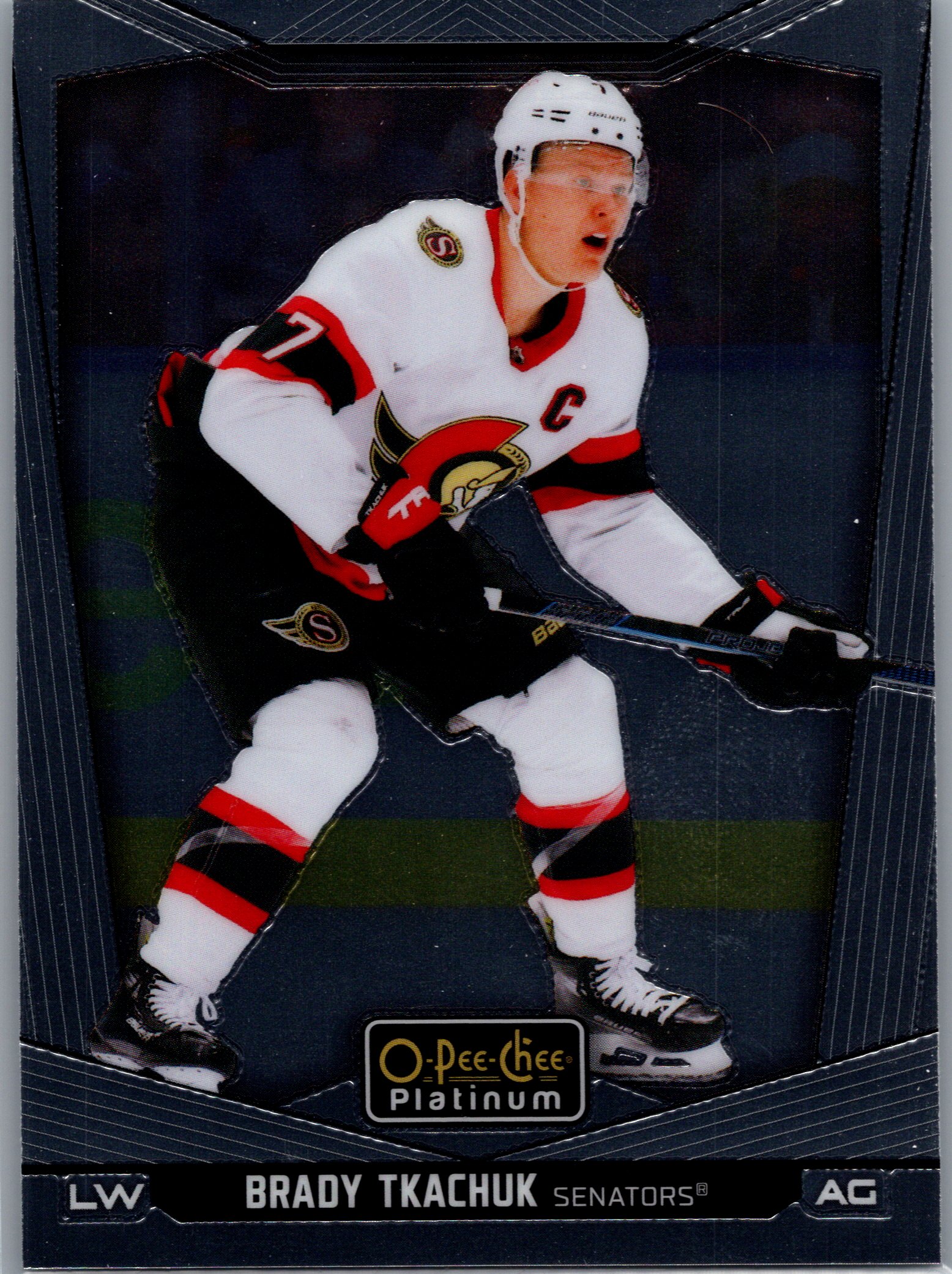 2024-25 O-Pee-Chee Platinum Brady Tkachuk #16 front
