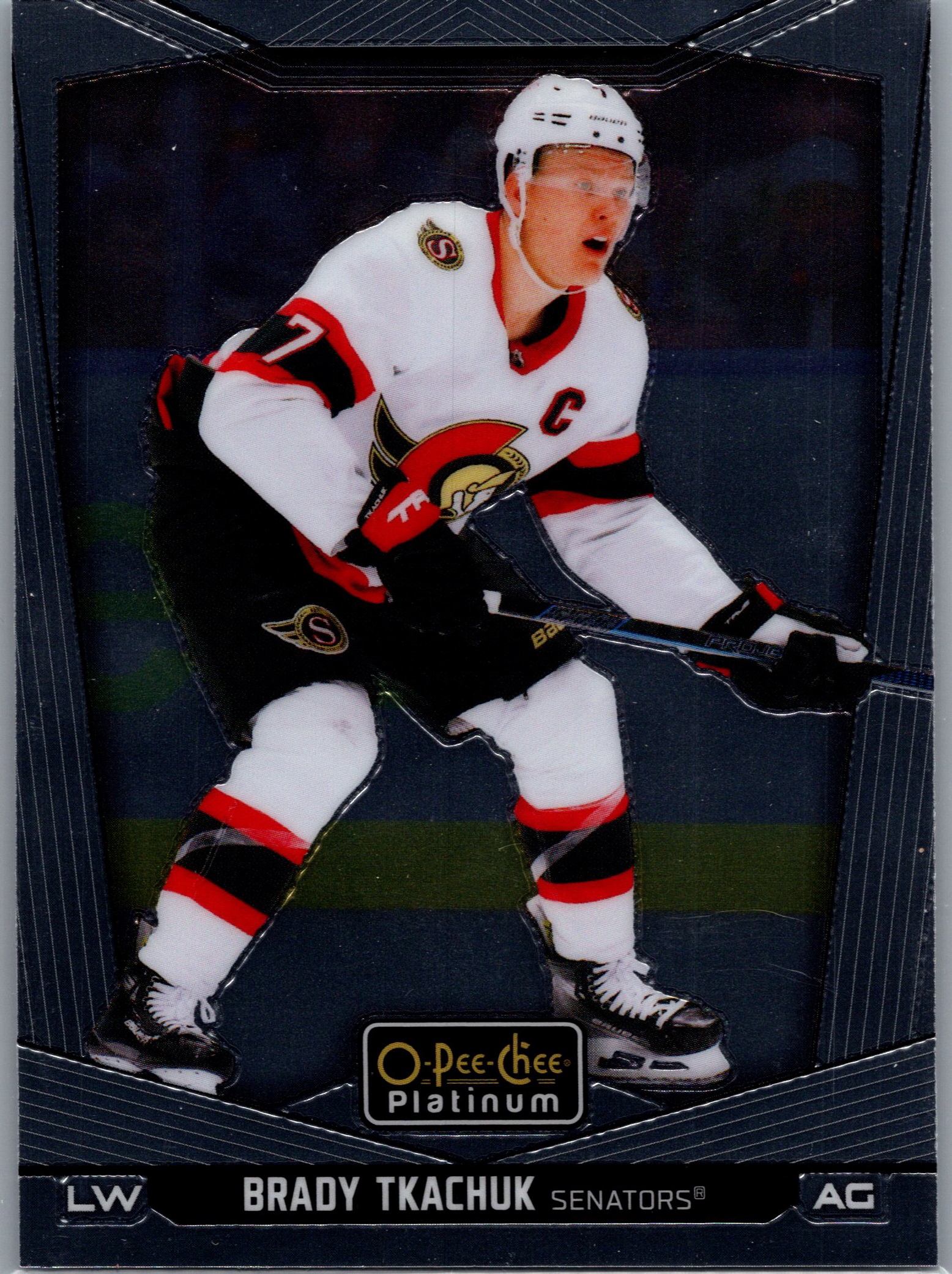 2024-25 O-Pee-Chee Platinum Brady Tkachuk #16 front