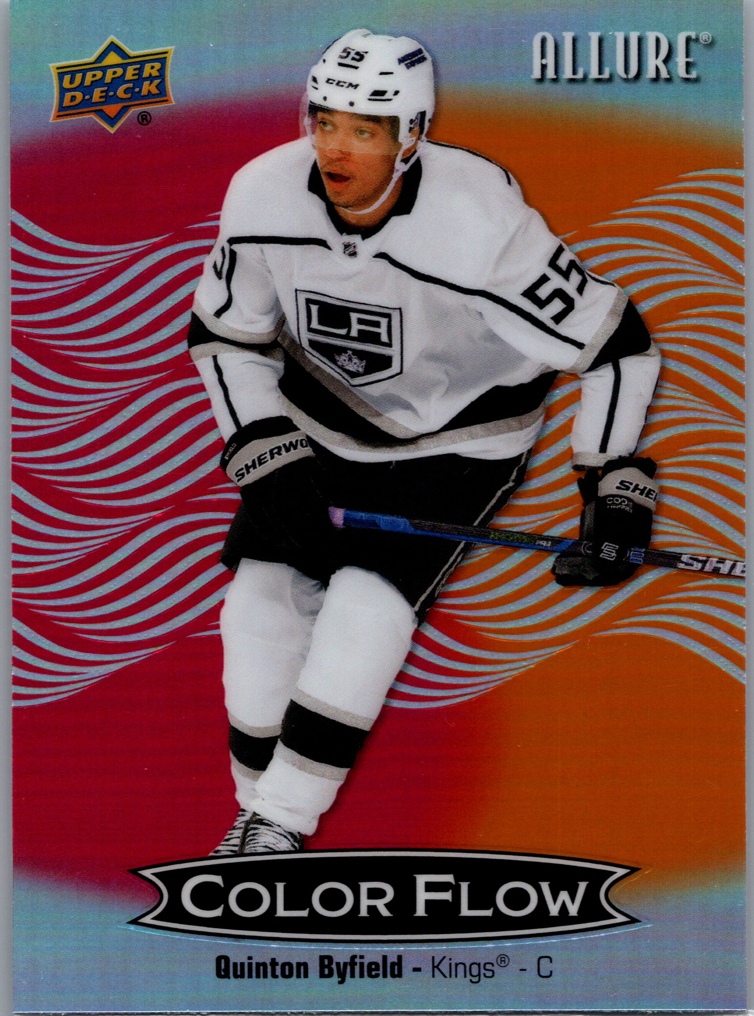 2024-25 Upper Deck Allure - Color Flow Red-Orange Quinton Byfield #CFL-46 front