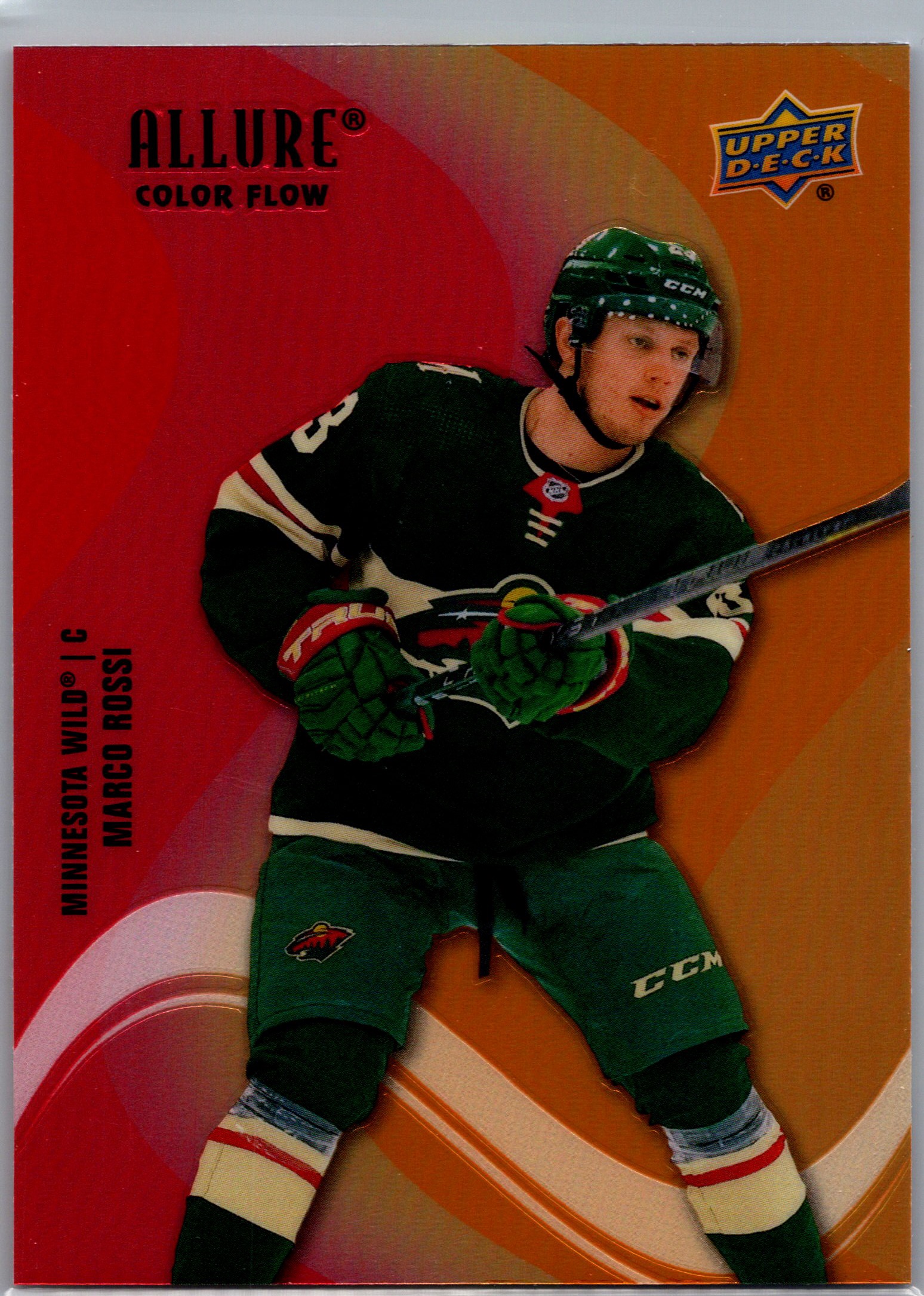 2022-23 Upper Deck Allure - Color Flow Red-Orange Marco Rossi #SF-37 front