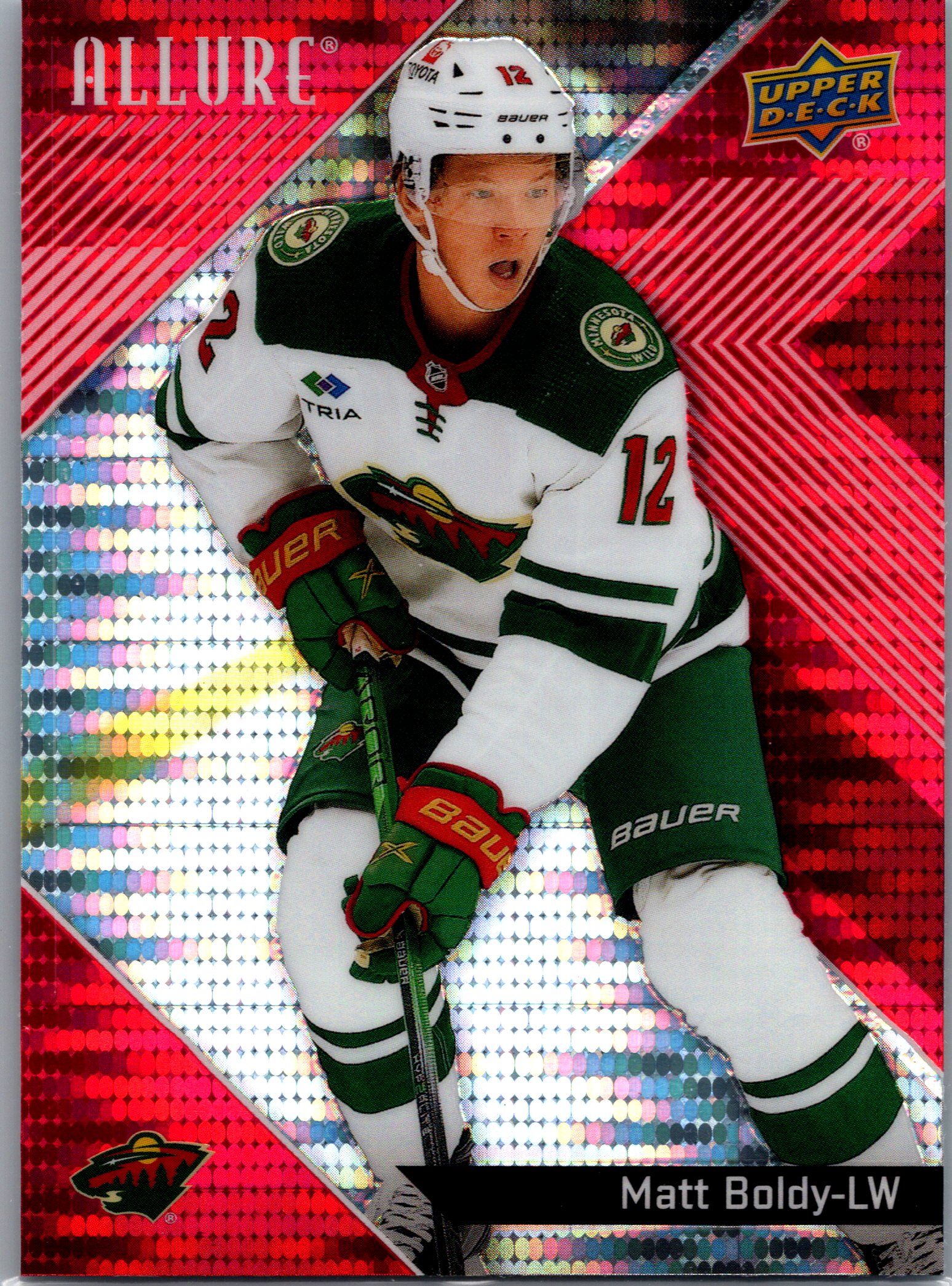 2024-25 Upper Deck Allure - Red Rainbow Matt Boldy #28 front