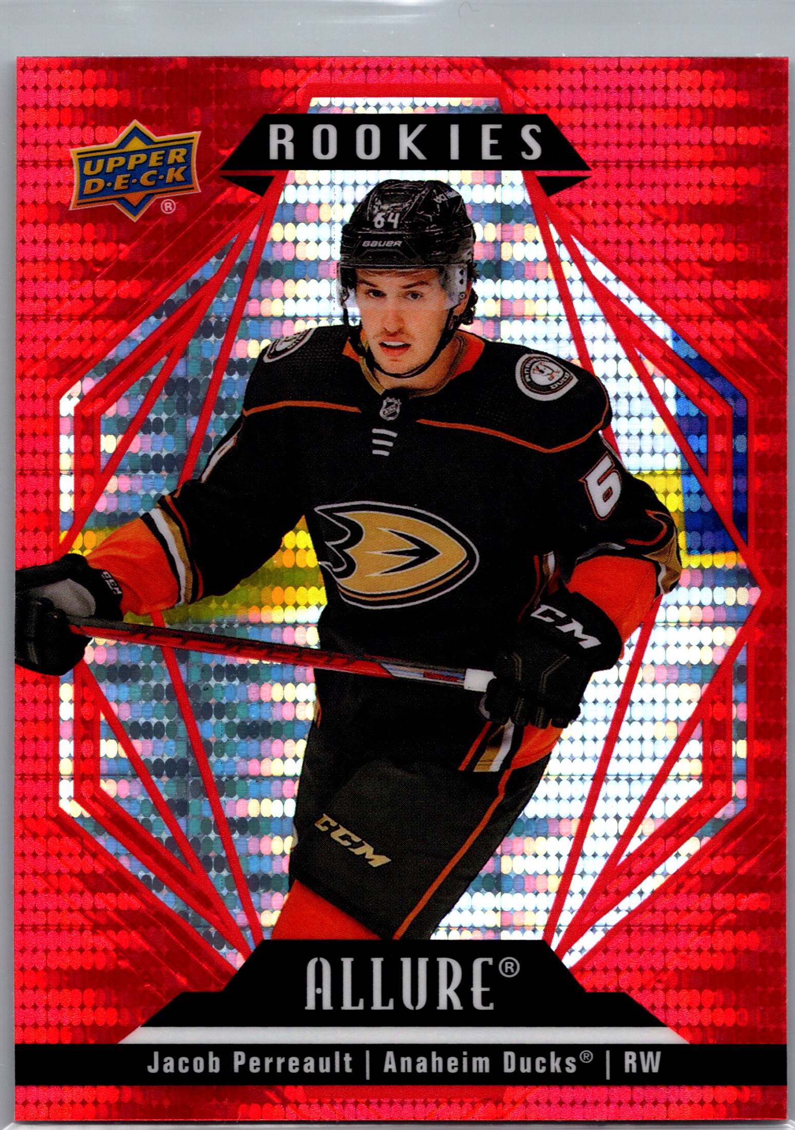 2022-23 Upper Deck Allure - Red Rainbow Jacob Perreault #133 front