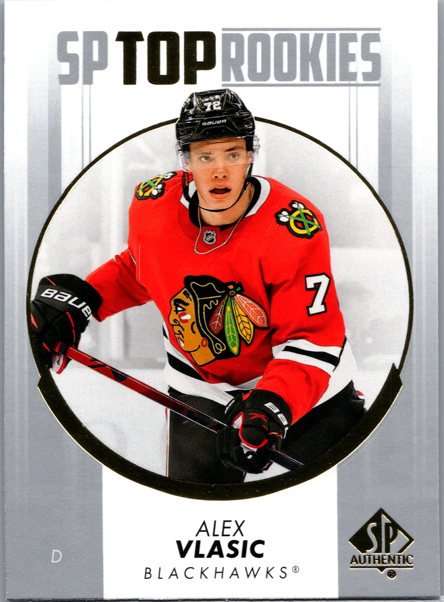 2022-23 SP Authentic - Top Rookies Alex Vlasic #TR-34 front