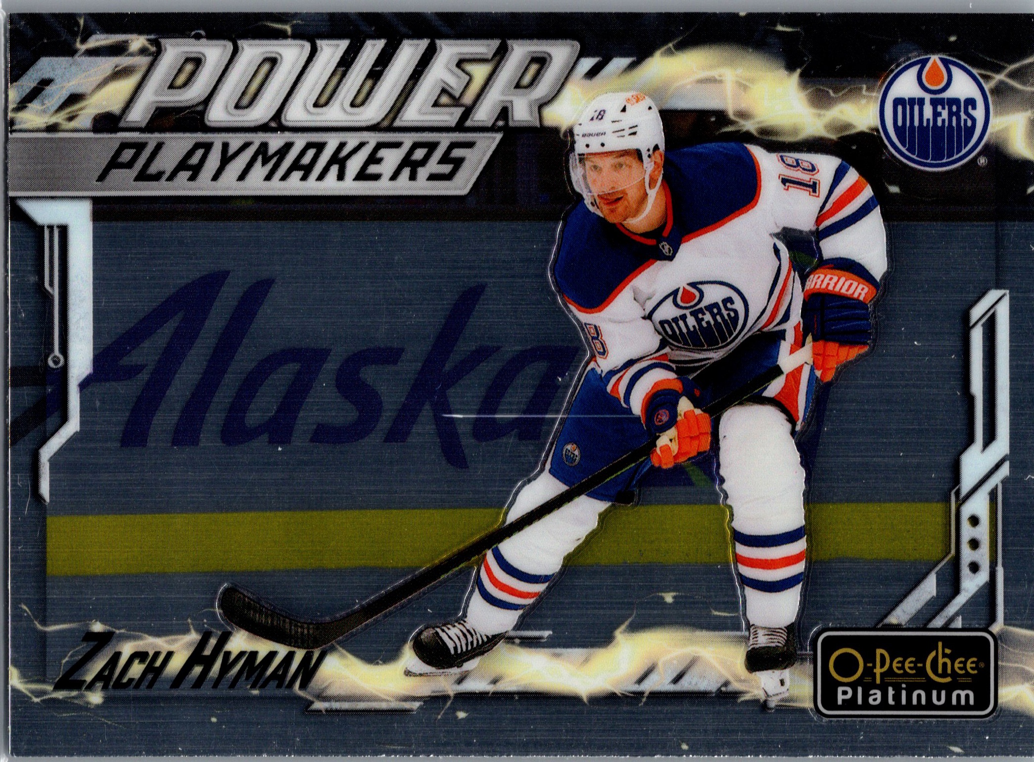 2024-25 O-Pee-Chee Platinum - Power Playmakers Zach Hyman #PM-4 front