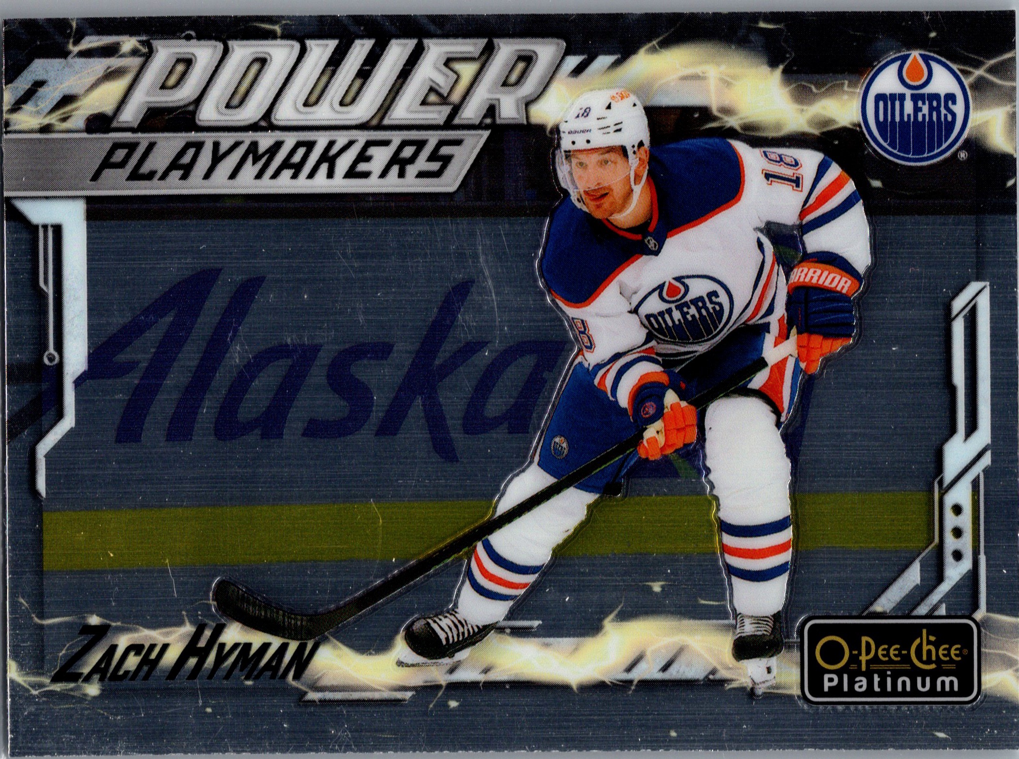 2024-25 O-Pee-Chee Platinum - Power Playmakers Zach Hyman #PM-4 front