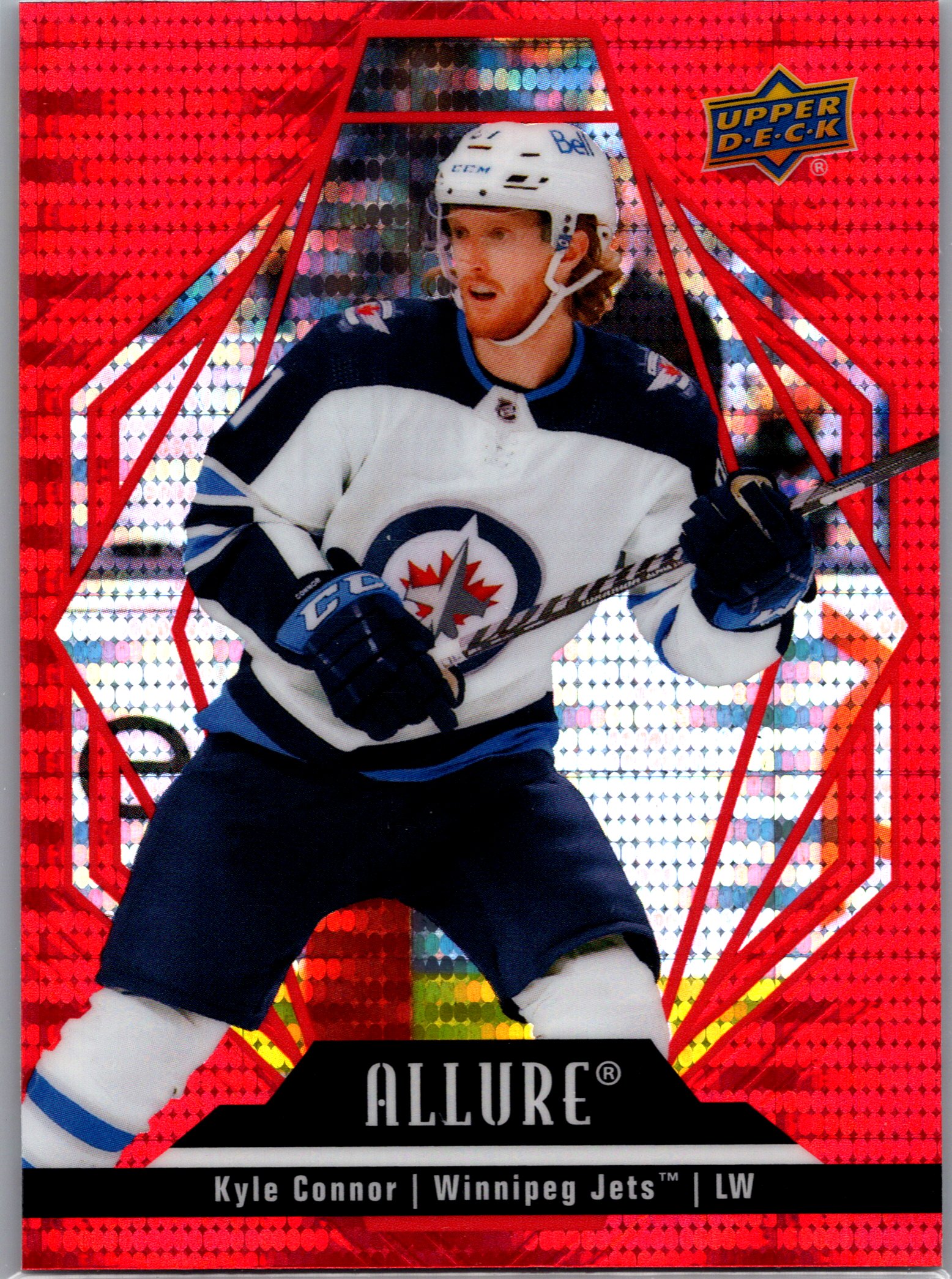 2022-23 Upper Deck Allure - Red Rainbow Kyle Connor #21 front