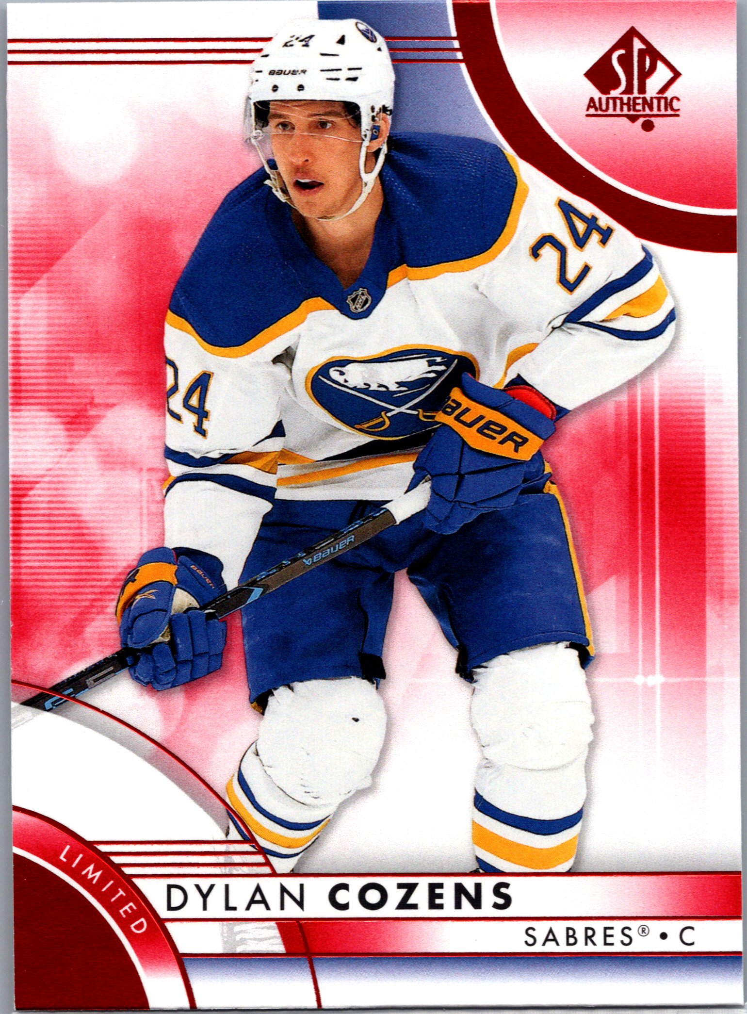 2023-24 SP Authentic - Limited Red Dylan Cozens #16 front