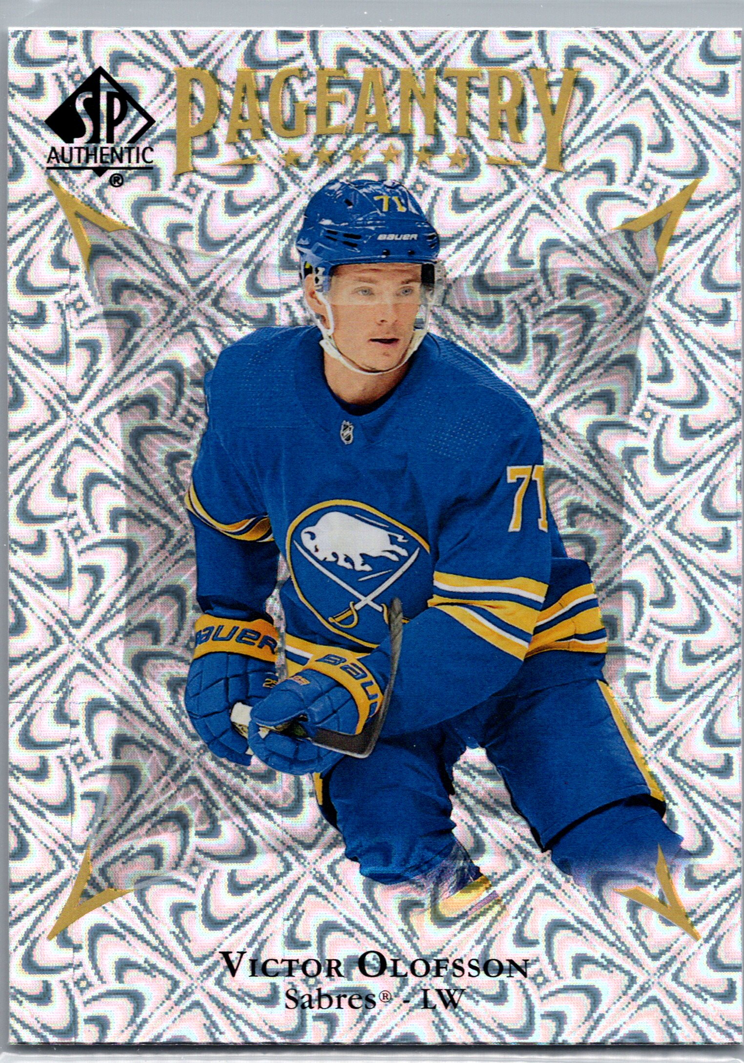 2021-22 SP Authentic - Pageantry Victor Olofsson #P-35 front