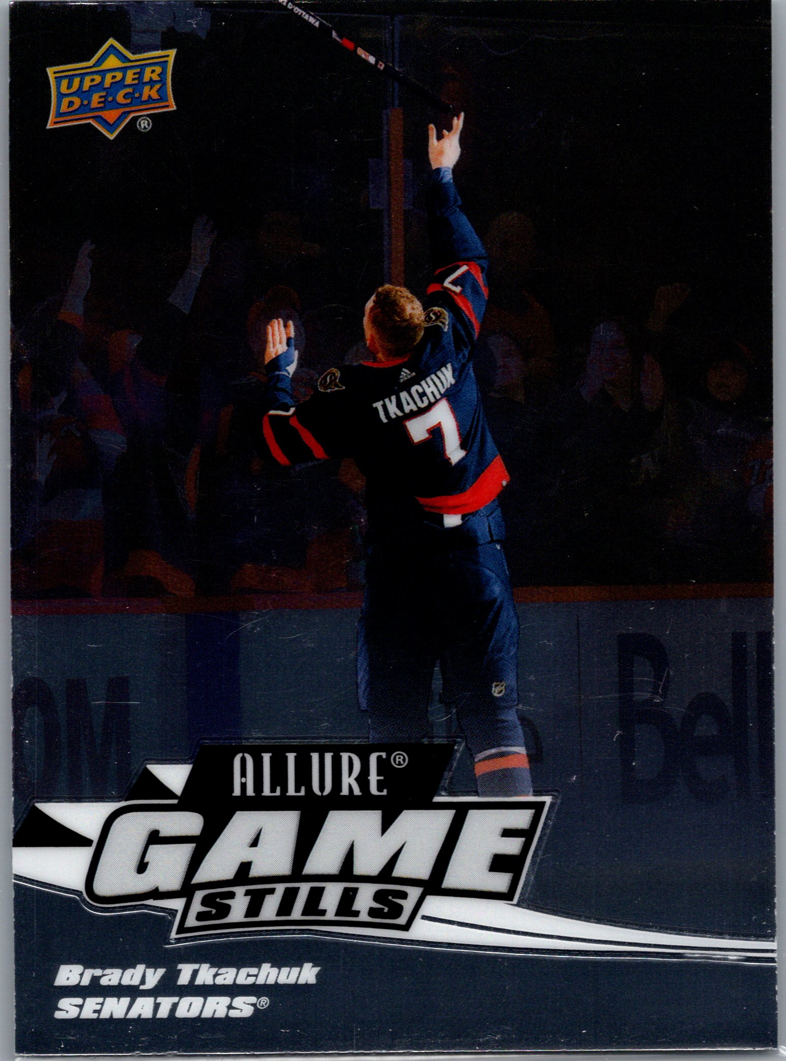 2022-23 Upper Deck Allure - Game Stills Brady Tkachuk #GS-15 front