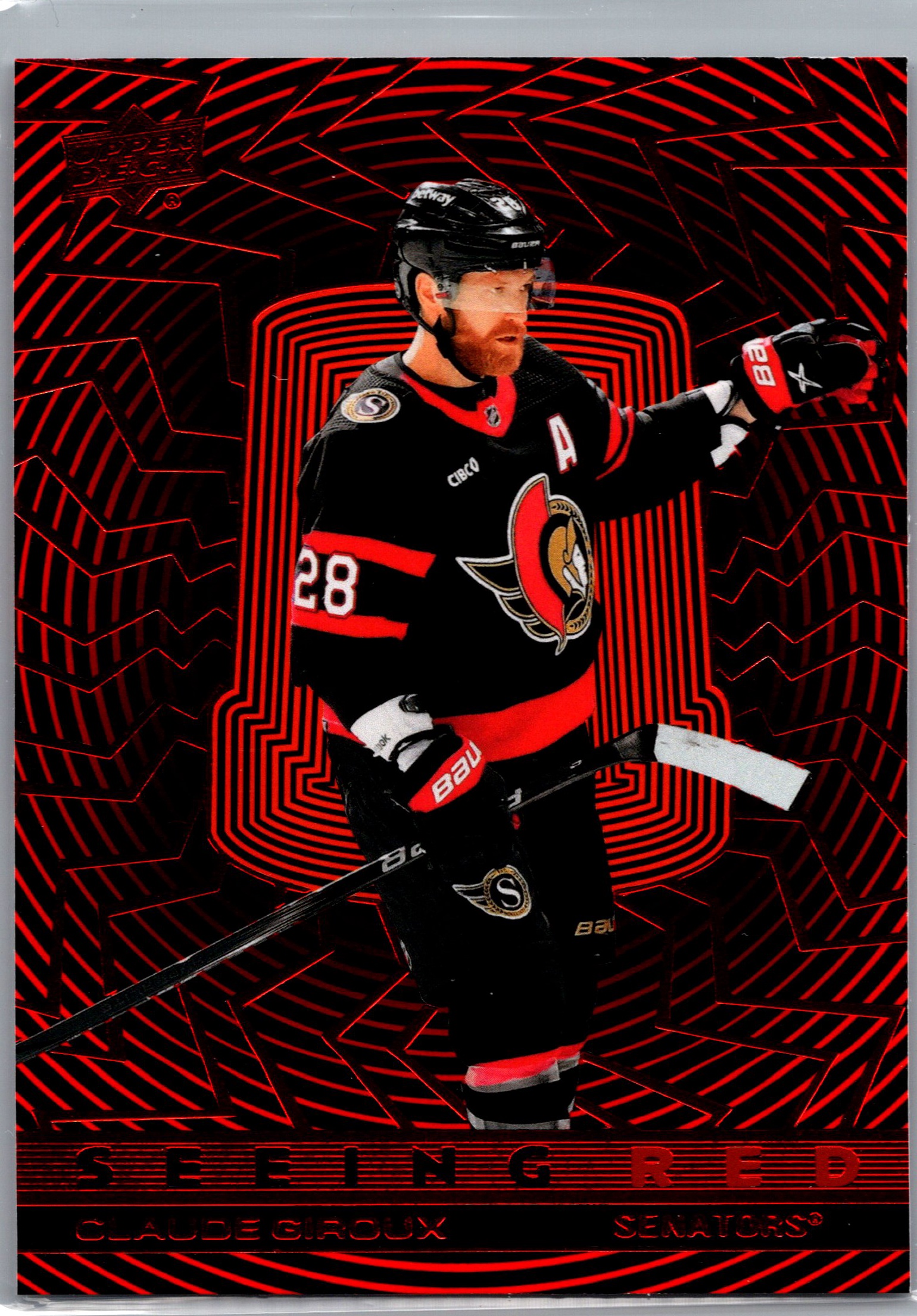 2023-24 Upper Deck - Seeing Red Claude Giroux #SR-34 front