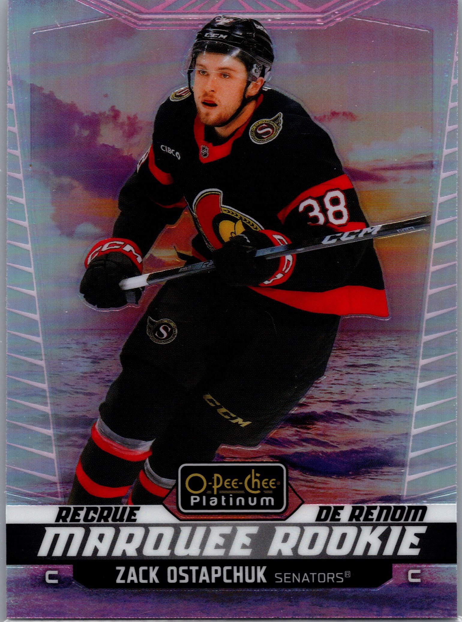 2024-25 O-Pee-Chee Platinum - Sunset Zack Ostapchuk #245 front