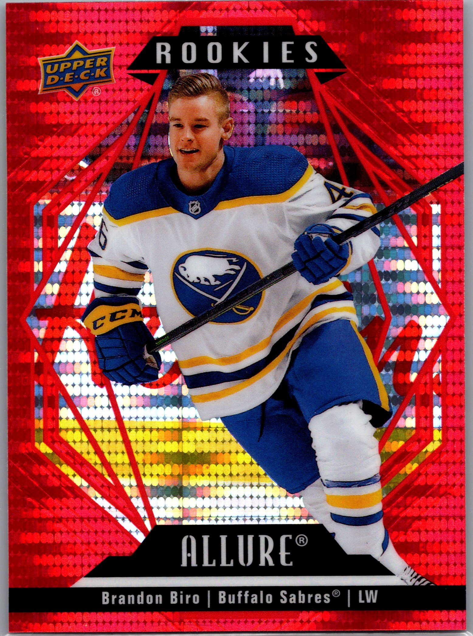 2022-23 Upper Deck Allure - Red Rainbow Brandon Biro #142 front