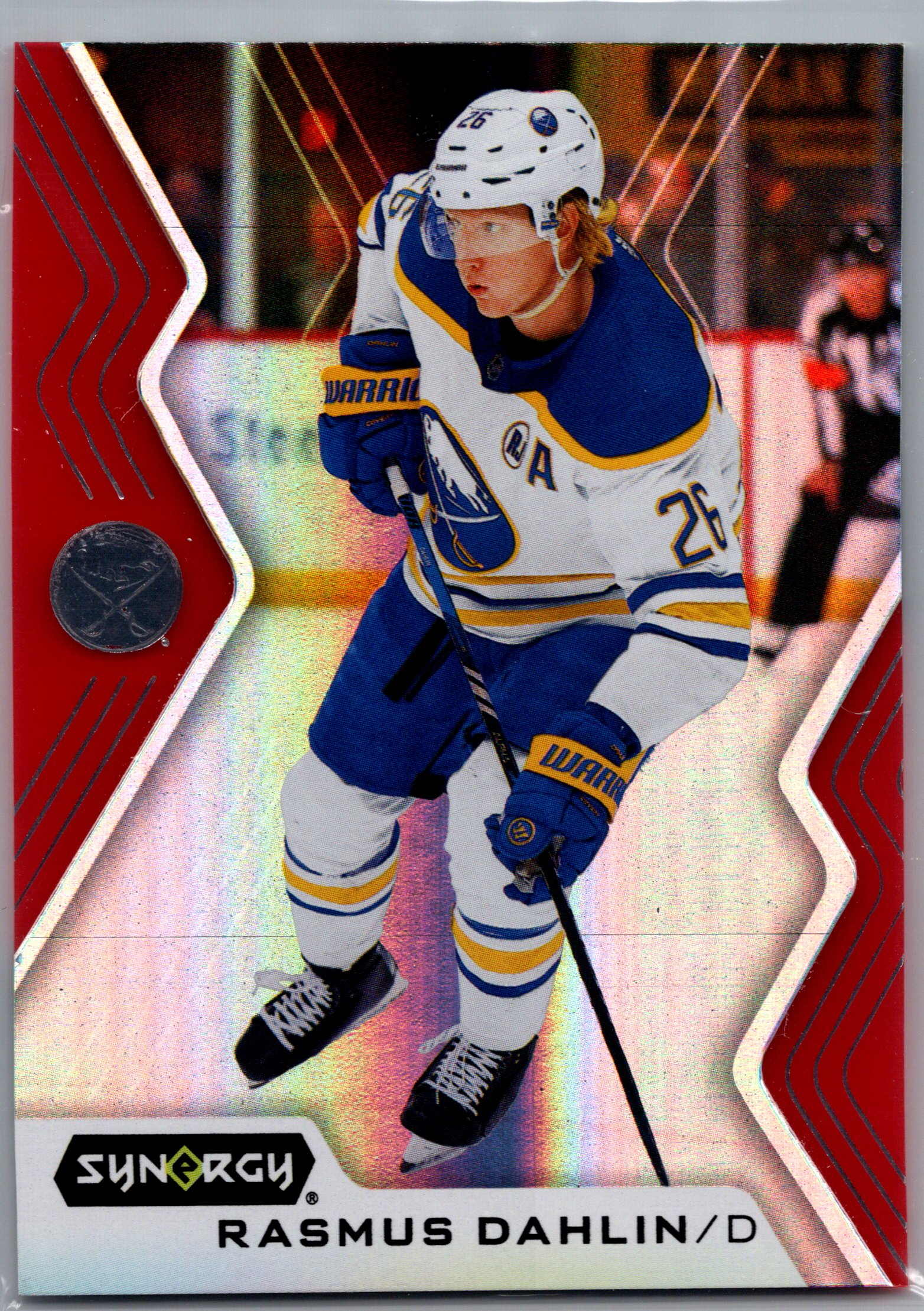 2024-25 Upper Deck Synergy - Red Codes Rasmus Dahlin #7 front