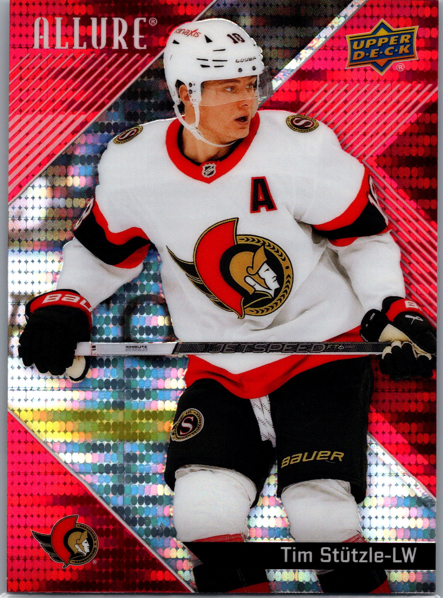 2024-25 Upper Deck Allure - Red Rainbow Tim Stutzle #49 front