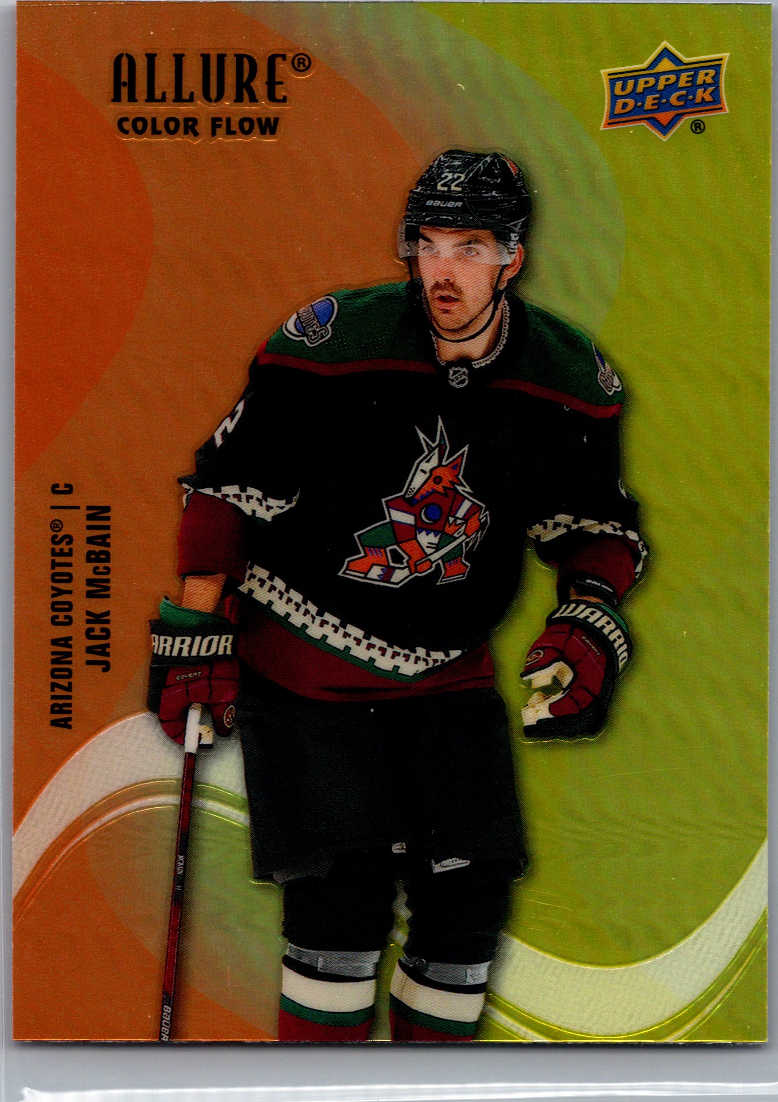 2022-23 Upper Deck Allure - Color Flow Orange-Yellow Jack McBain #SF-51 front