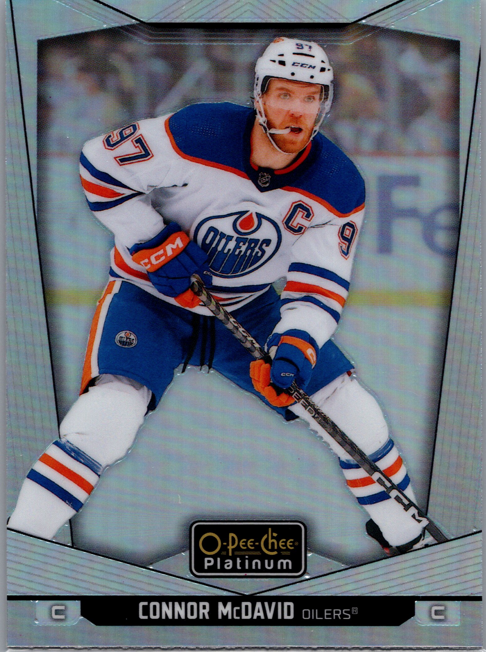 2024-25 O-Pee-Chee Platinum - Rainbow Connor McDavid #1 front
