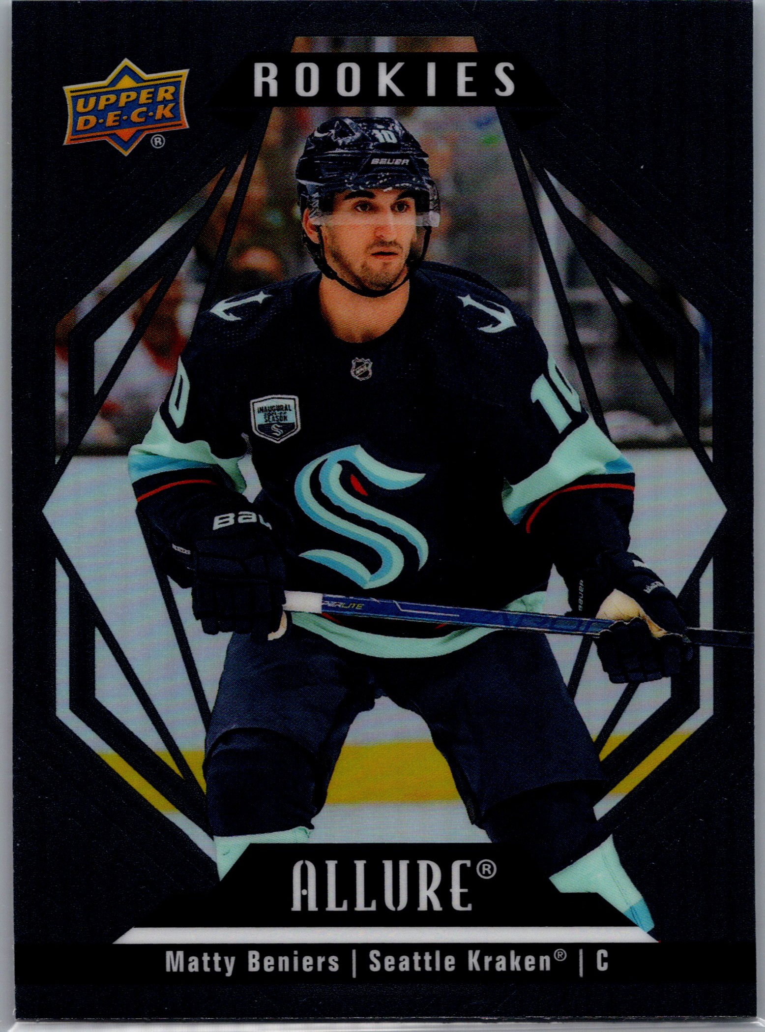 2022-23 Upper Deck Allure - Black Rainbow Matty Beniers #150 front