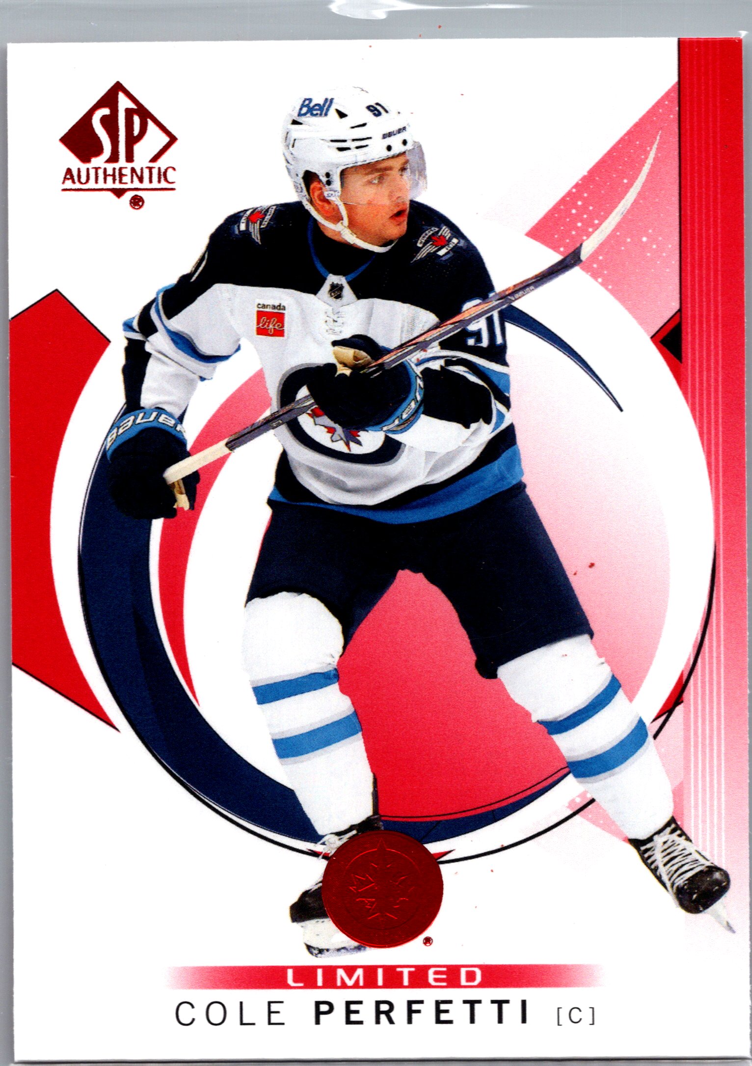 2024-25 SP Authentic - Limited Red Cole Perfetti #73 front