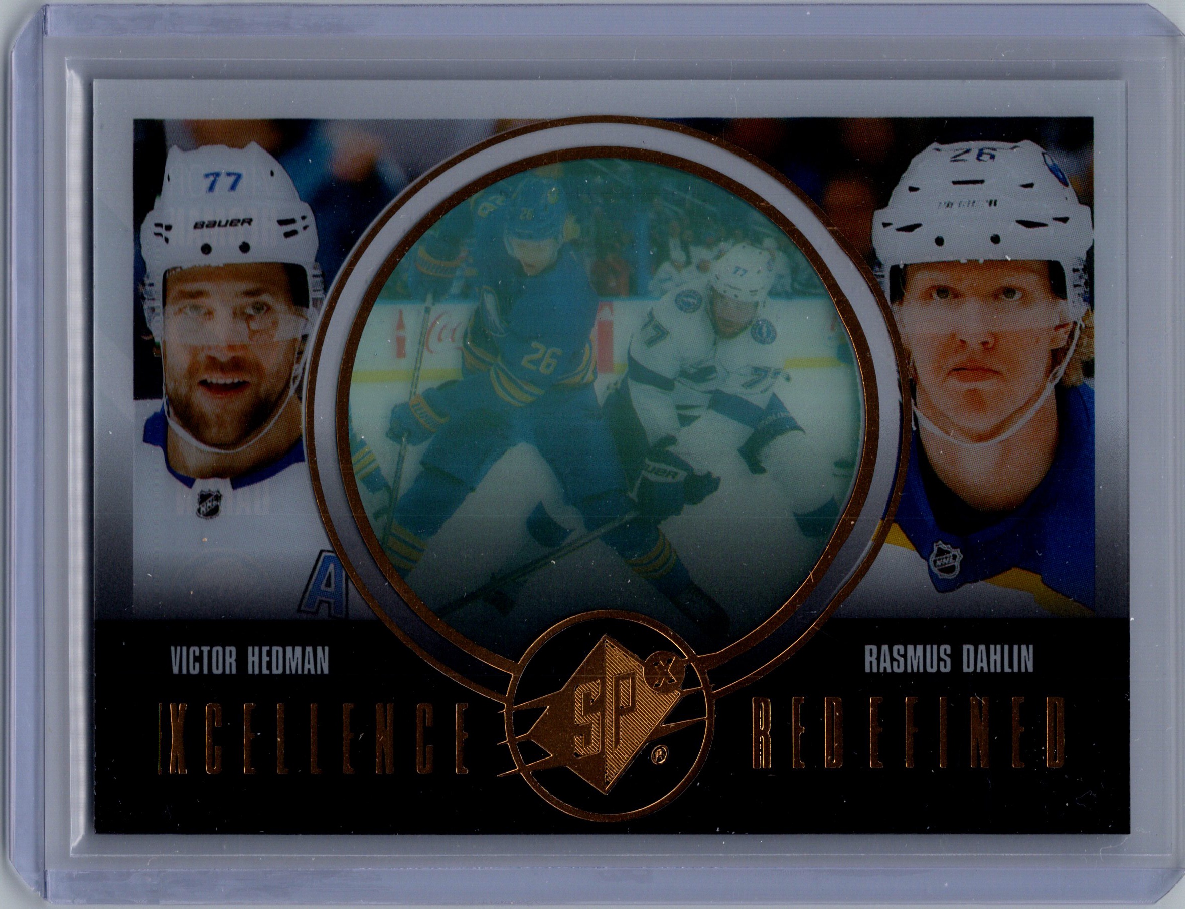 2024-25 SPx - Excellence Redefined Victor Hedman / Rasmus Dahlin #EX-3 front