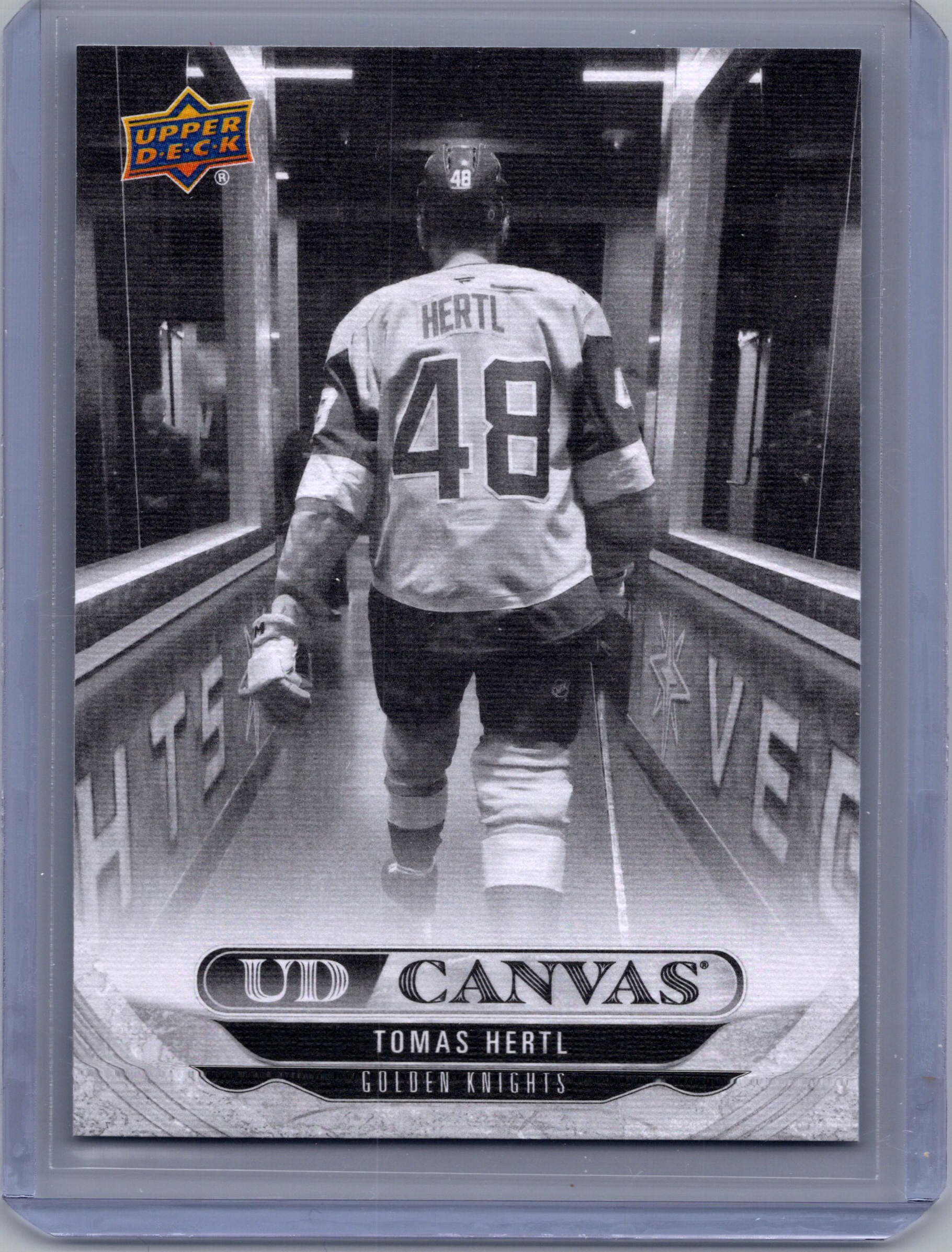 2024-25 Upper Deck - UD Canvas Black & White Tomas Hertl #C304 front