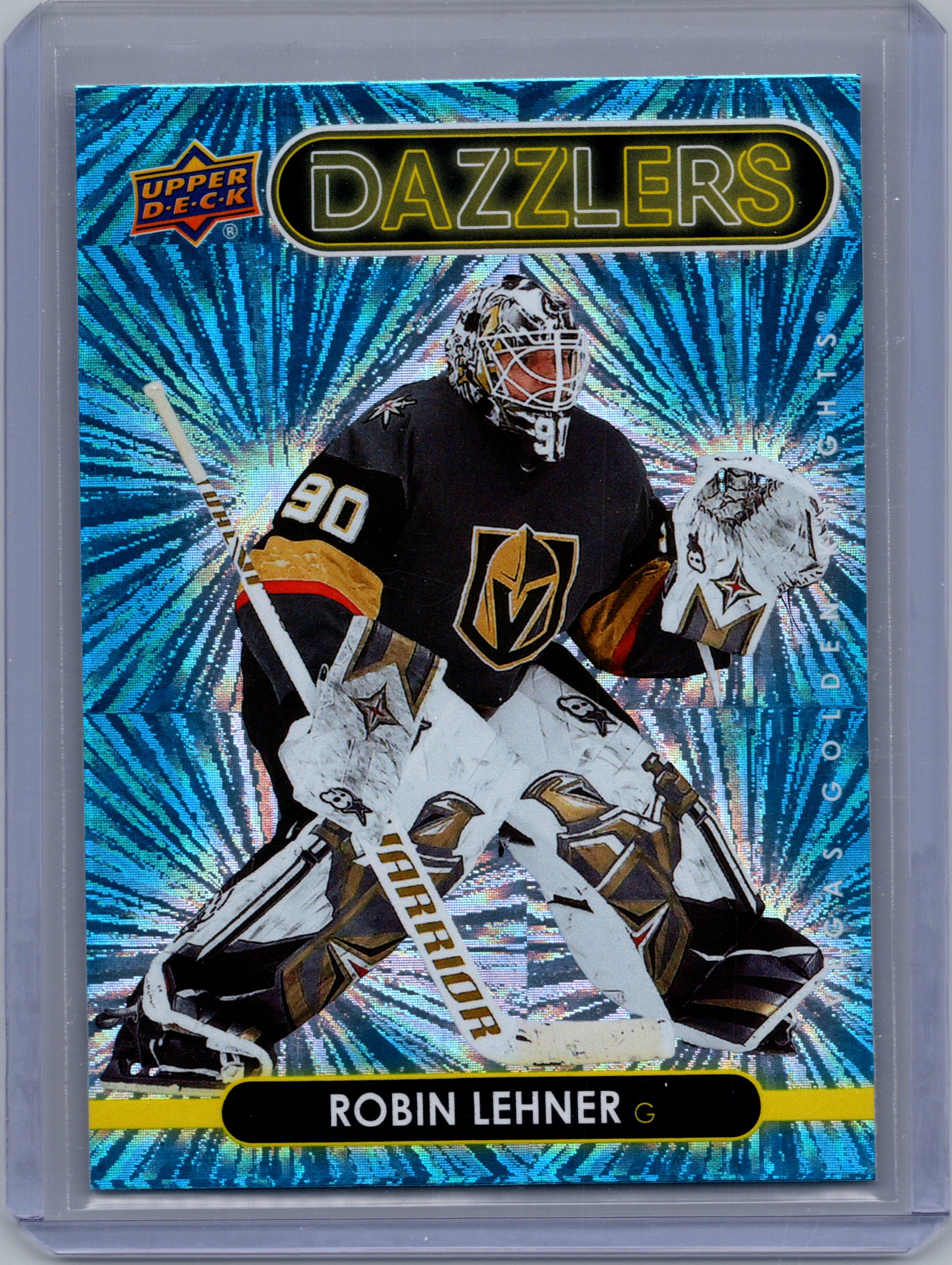 2021-22 Upper Deck - Dazzlers Green Robin Lehner #DZ-45 front