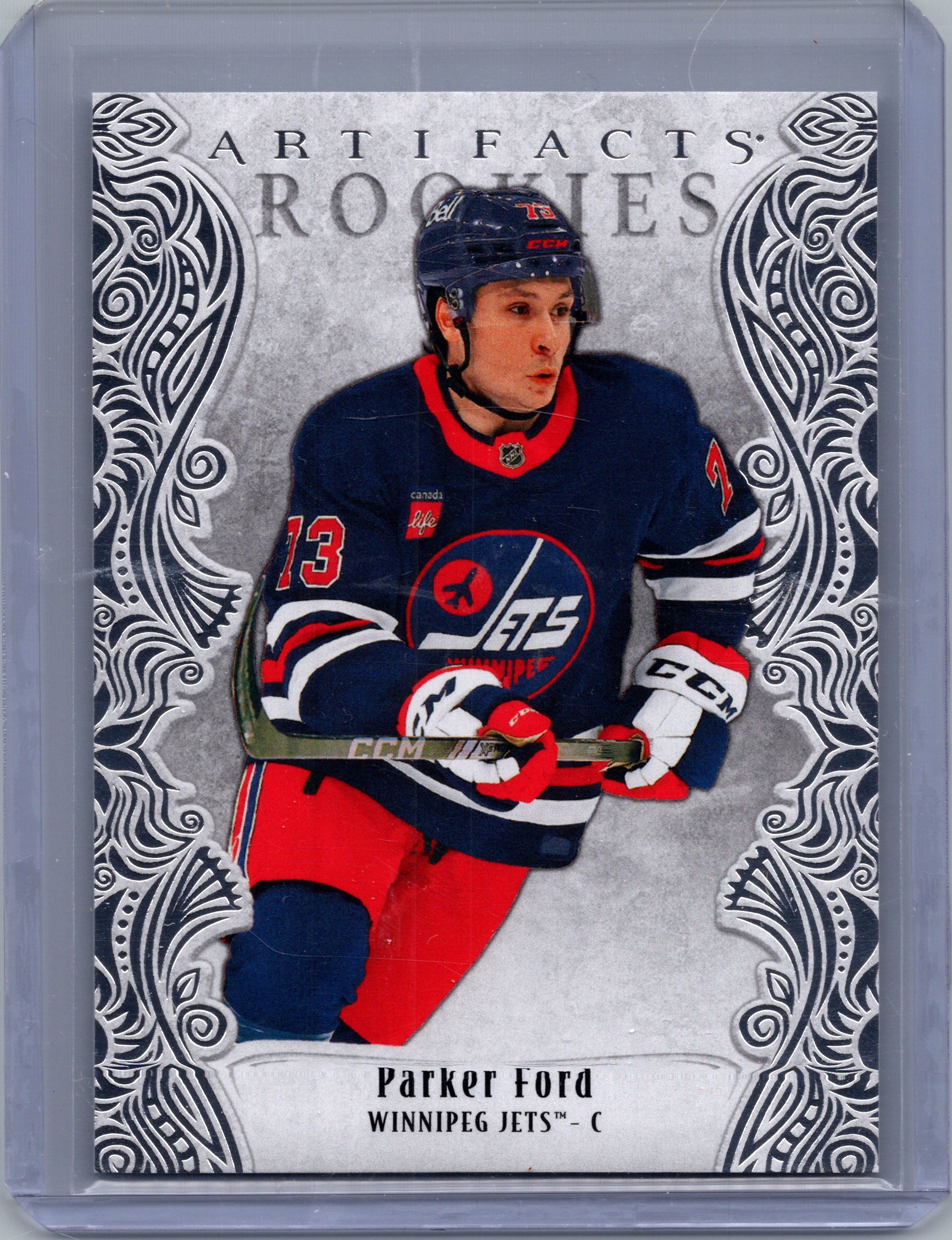 2025-26 Upper Deck Artifacts Parker Ford #185 RC, SN999 front