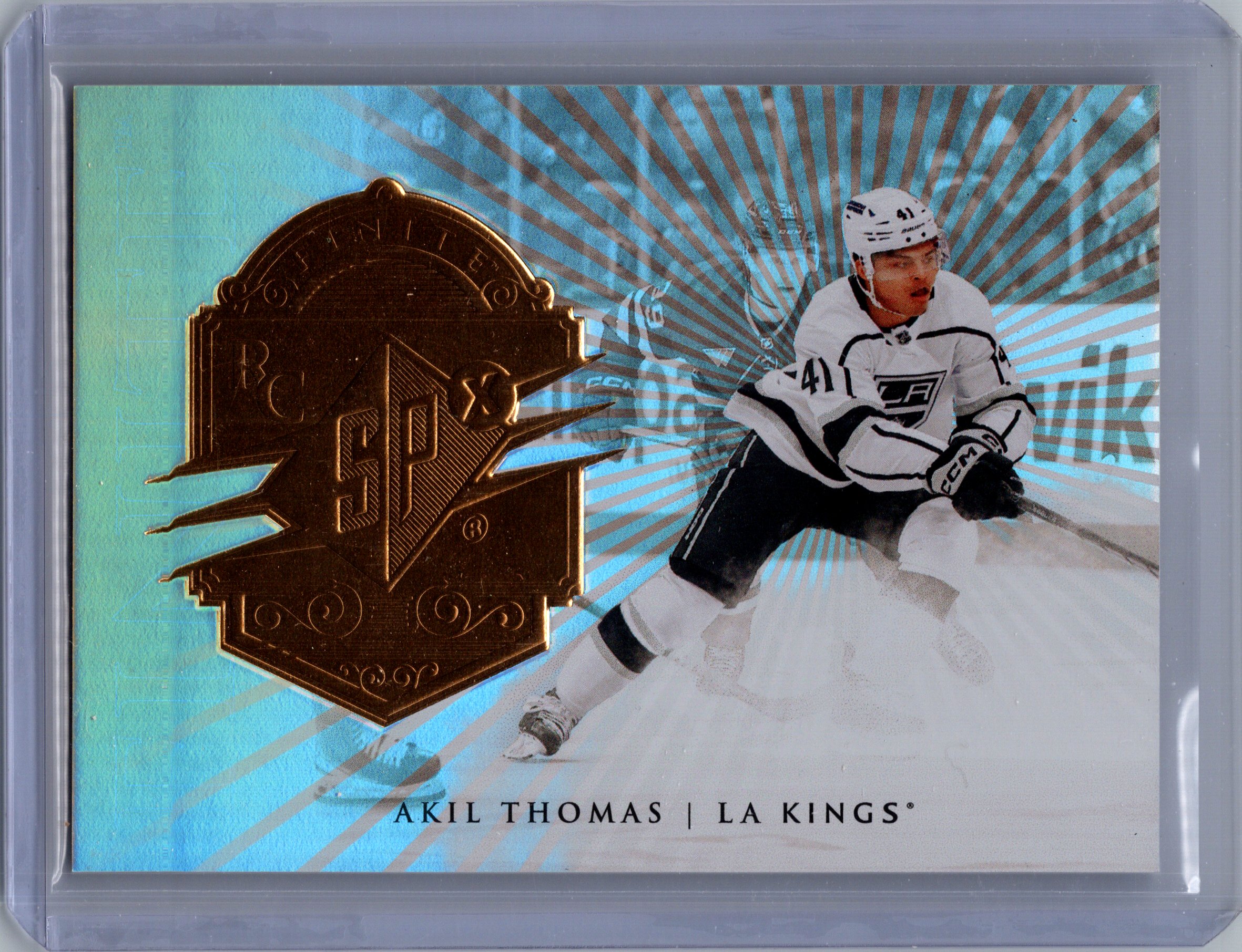 2024-25 SPx - Finite Gold Akil Thomas #F-48 SN199 front