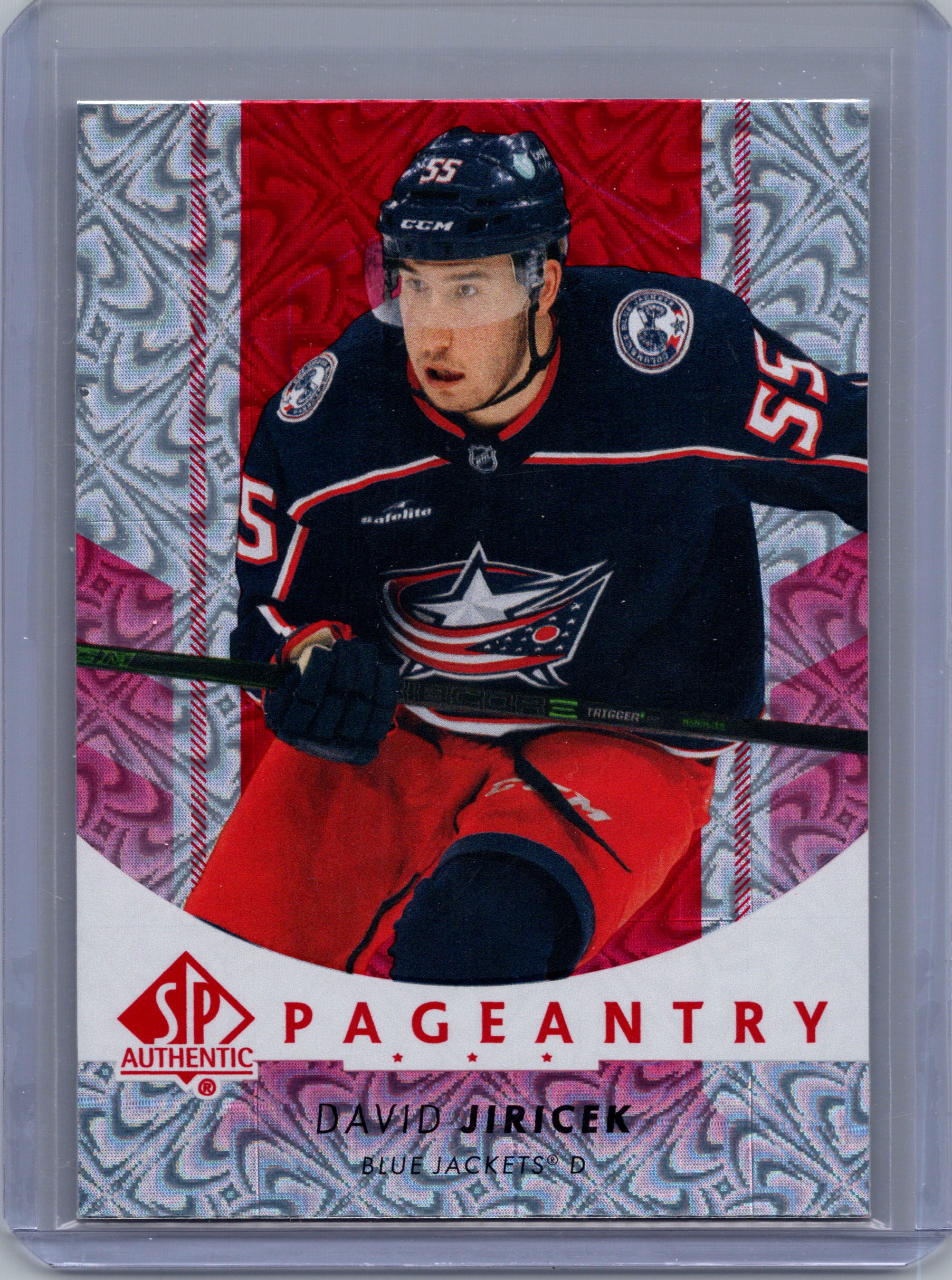 2022-23 SP Authentic - Pageantry Red David Jiricek #P-85 front